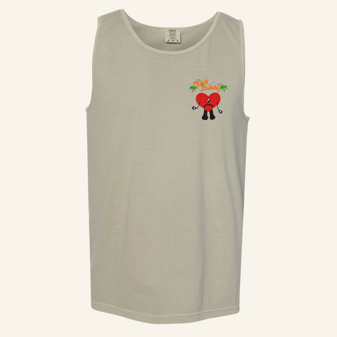 Sandstone Men's Heart Embroidered Tank Top