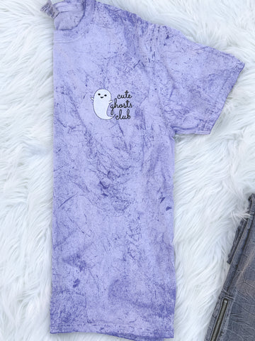 Cute Ghost Club Embroidered Tee