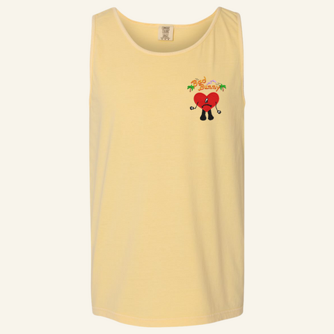 Butter Men's Heart Embroidered Tank Top